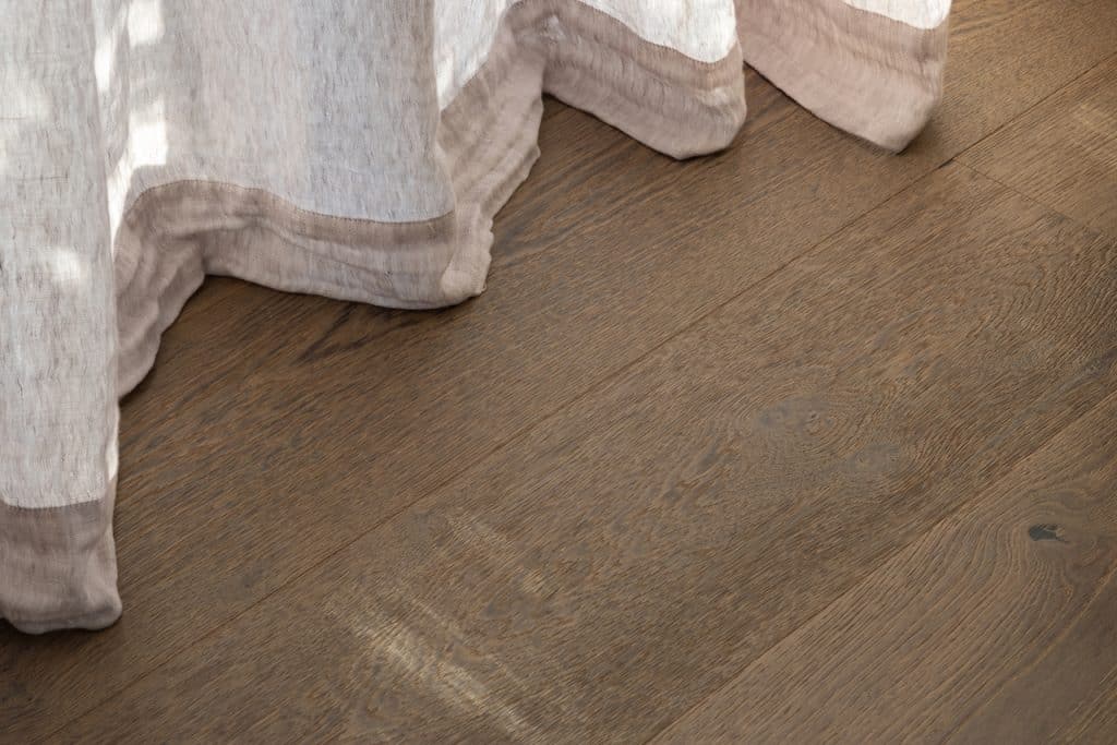 French oak flooring close up - mid brown natural timber