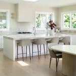 French OAk calming open kitchen Space