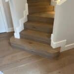 Oak Chambord engineered French oak flooring - mid natural tone staircase