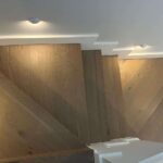 Oak Chambord engineered French oak flooring - mid natural tone stairs